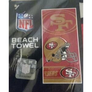 San Francisco 49ers NFL Beach Towel 28" X 58" 100% Cotton